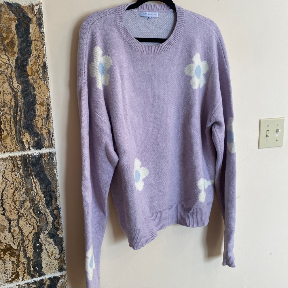Miss Sparkling Floral Sweater